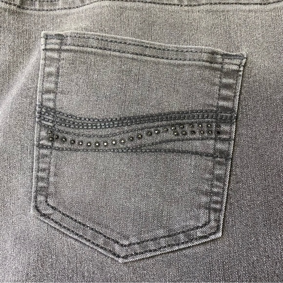 Lee Womens Plus Size 20W Petite Black Denim Mid-Rise Bootcut Jeans - Picture 9 of 9